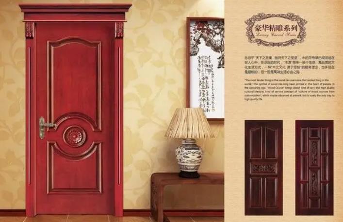 Simple European style wooden door.jpg